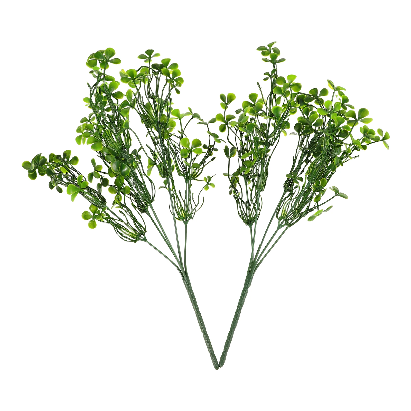 

2Pcs Artificial Greenery Stems Simulated Plants Faux Leaf Centerpieces for Tables Wedding Holiday Decor Reusable