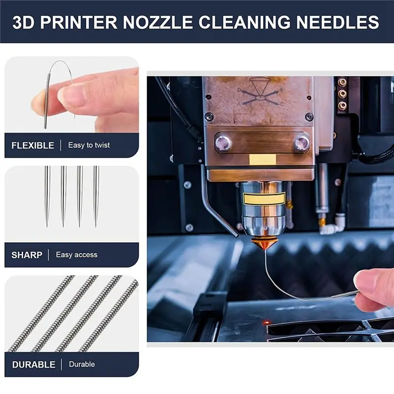 T69C! 26-Piece 3D Printer Nozzle Wrench Maintenance Kit: Cleaning Pins 2 Tweezers,Wire Brushes, L-Shaped Wrench Tools