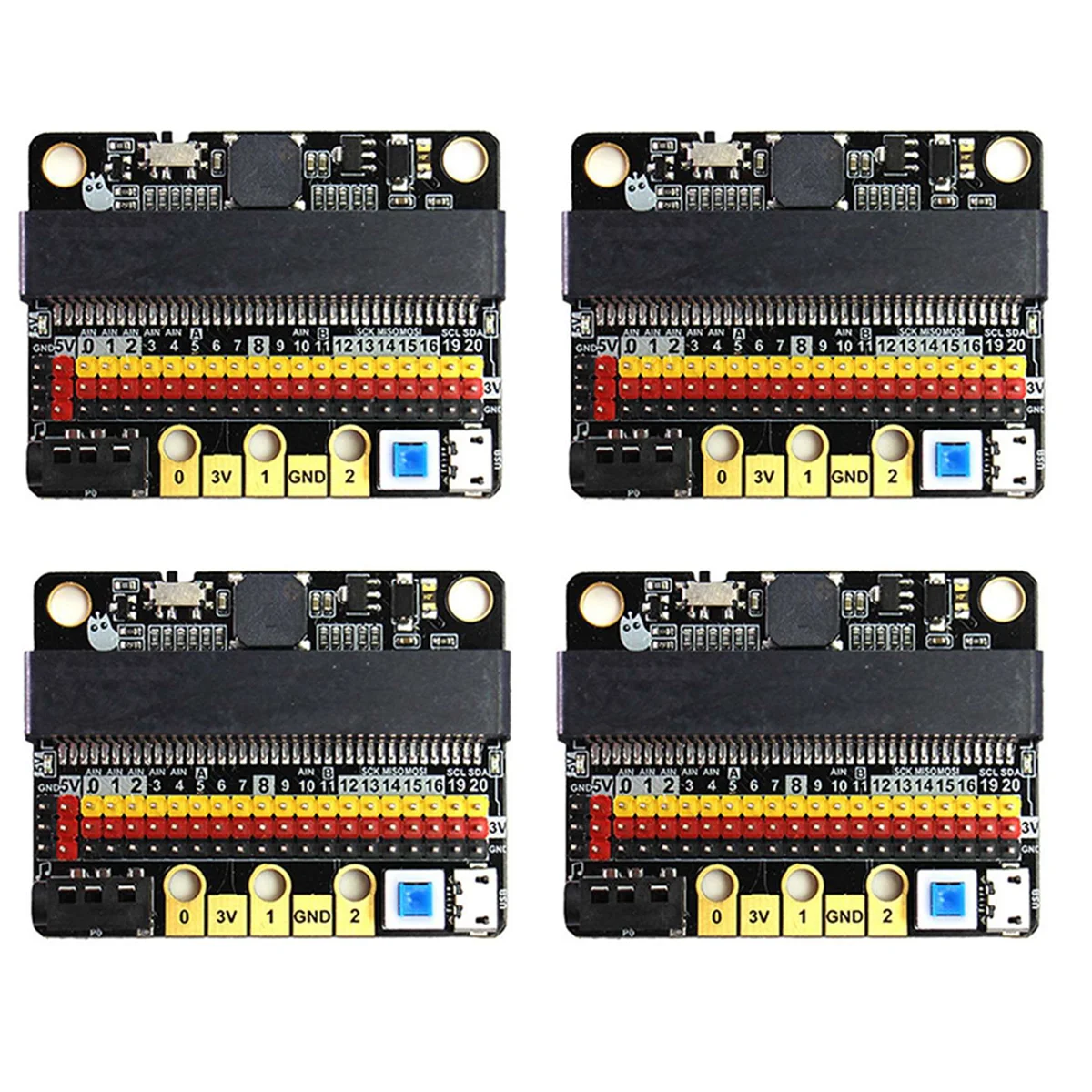 

4X for Microbit Expansion Board IOBIT V2.0 Horizontal Adapter Board Plate Primary and Secondary Schools