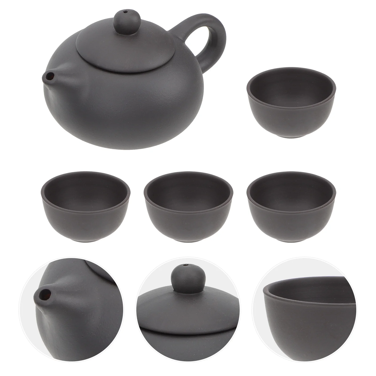 

Purple Clay Tea Set Teapot and Cup Set for Home Relaxation Chatting Smooth Texture Elegant Color Calm Body Mind Enjoy