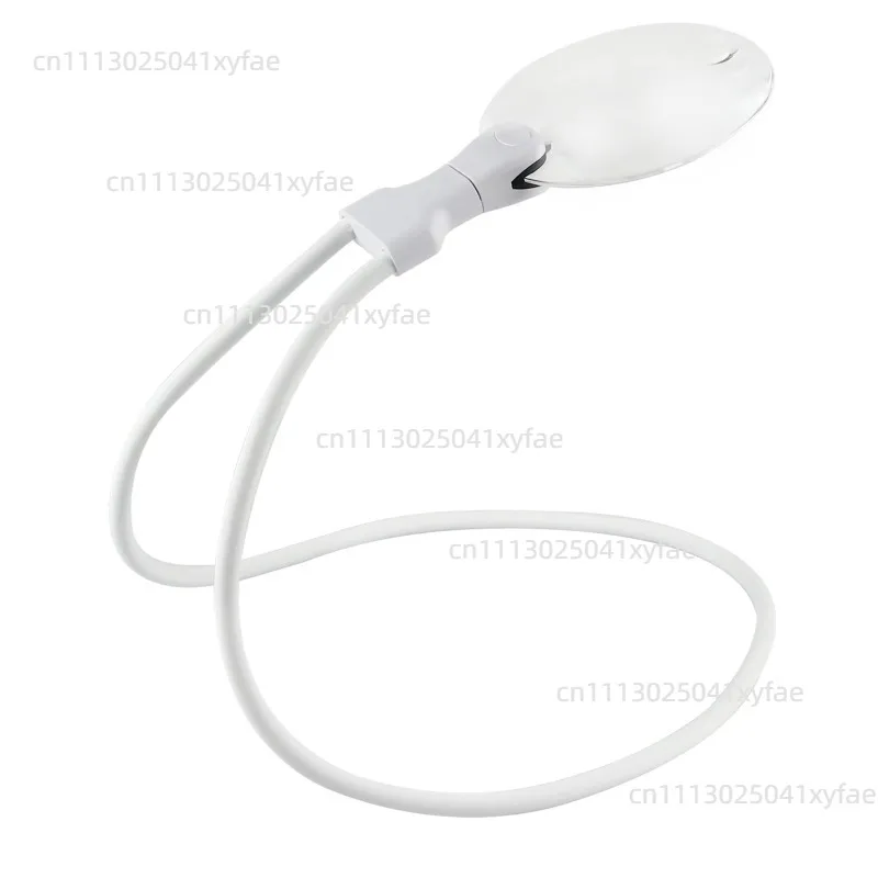 10X Hands Free White Black Magnifying Glass for Neck Wear Magnifier for Reading Sewing Inspection Repair Helping Hands Loupe