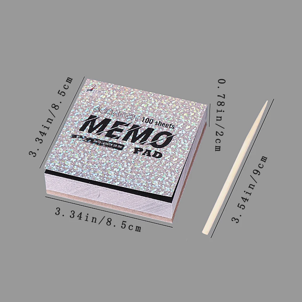 100 sheets of scratch paper, colorful graffiti paper, scratch paper, student drawing, sandpaper, sticky notes