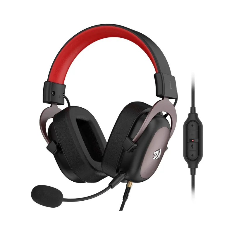 

Redragon H510 Zeus Wired Gaming Headset - 7.1 Surround Sound - Memory Foam Ear Pads Over-Ear Headphones