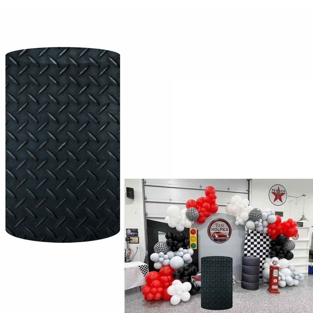 Black Car Theme Cylinder Cover for Boy Birthday Parties, Wedding and Baby Shower Decoration Props