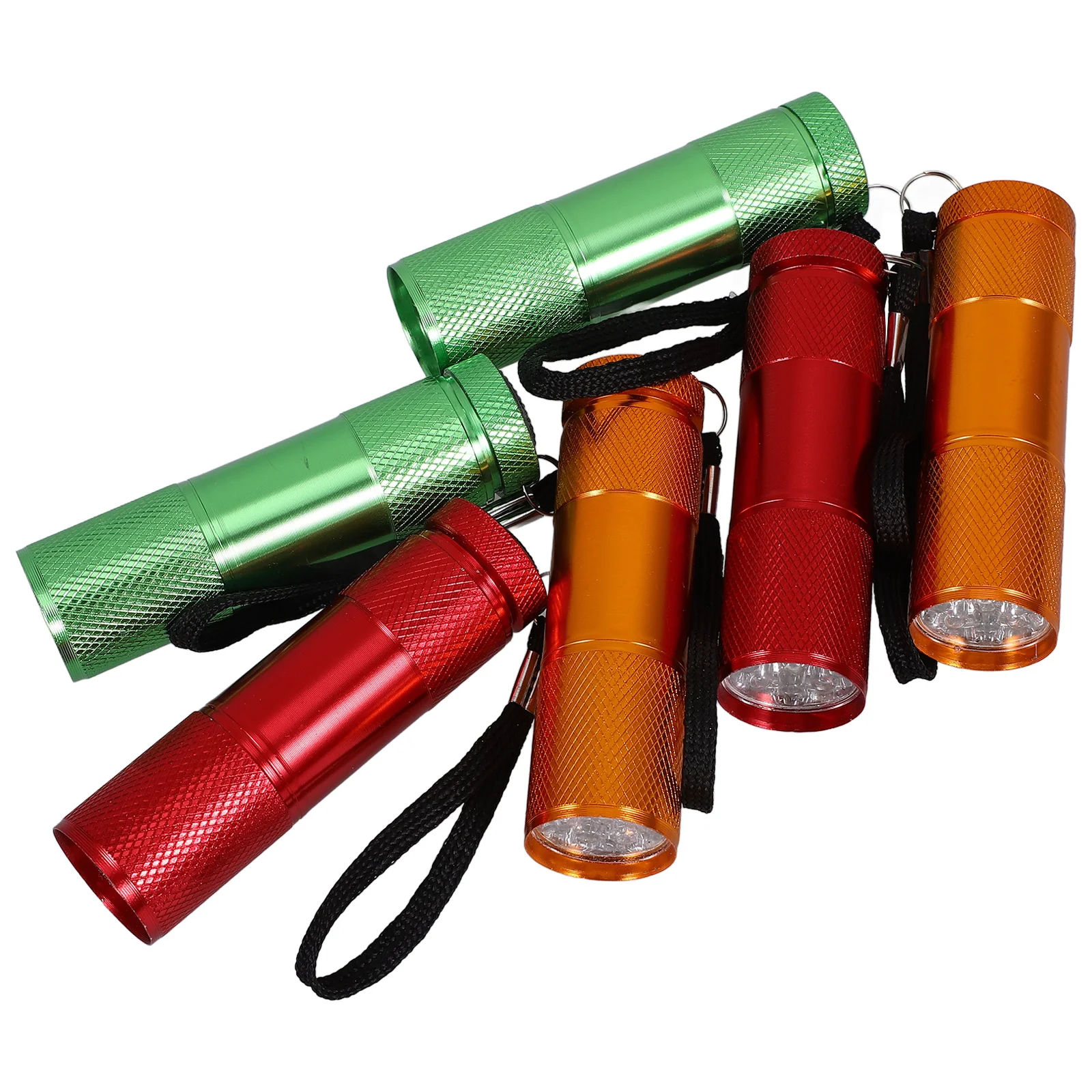 6Pcs LED Camping Flashlight Mini Outdoor Handheld -Resistant Portable Flashlights for Hiking and Travel Use