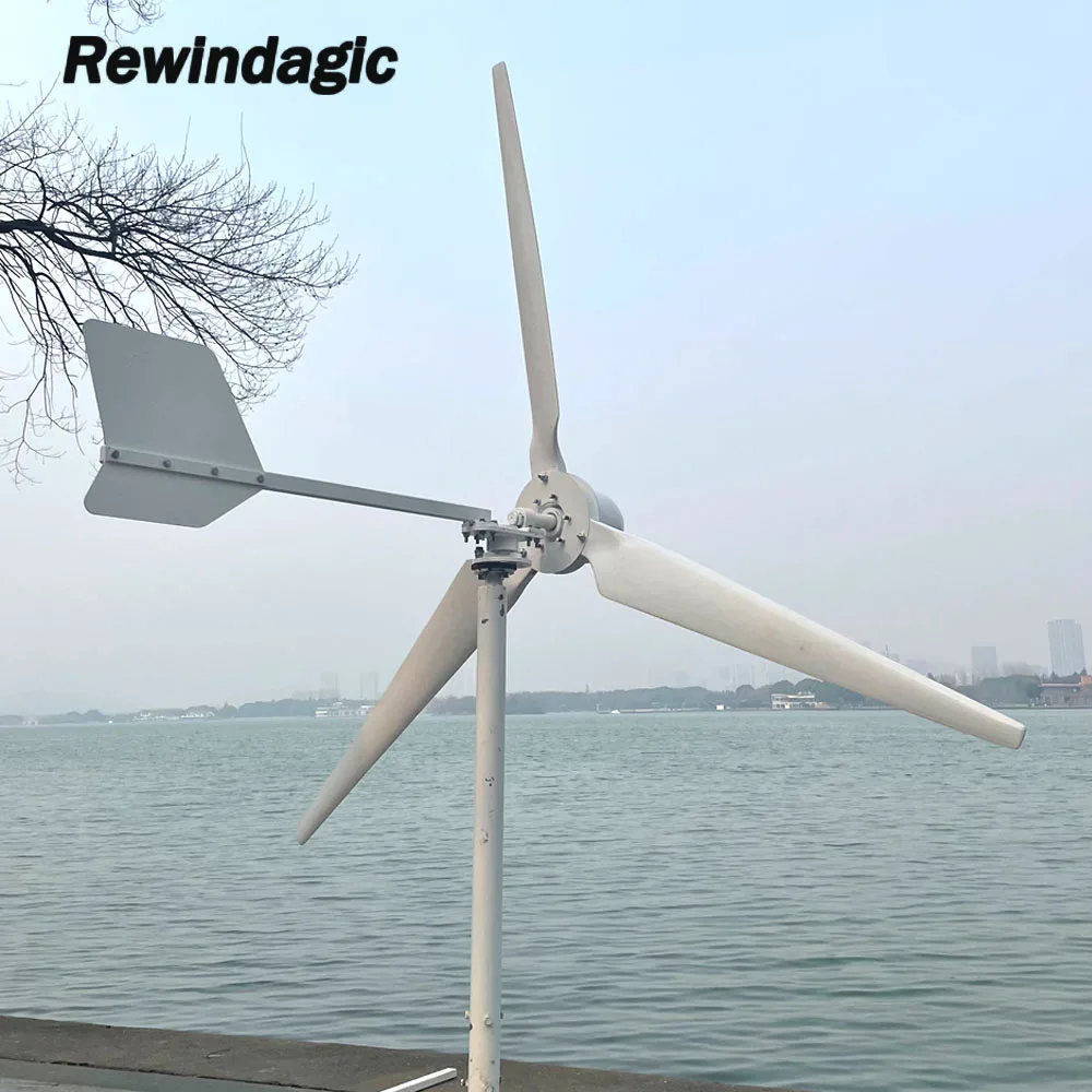 Horizontal Wind Turbine Generator Windmill 20KW 30KW 24V 48V 96V 110V 120V 220V 230V 380V 3 Blades Permanent Magnet Generator