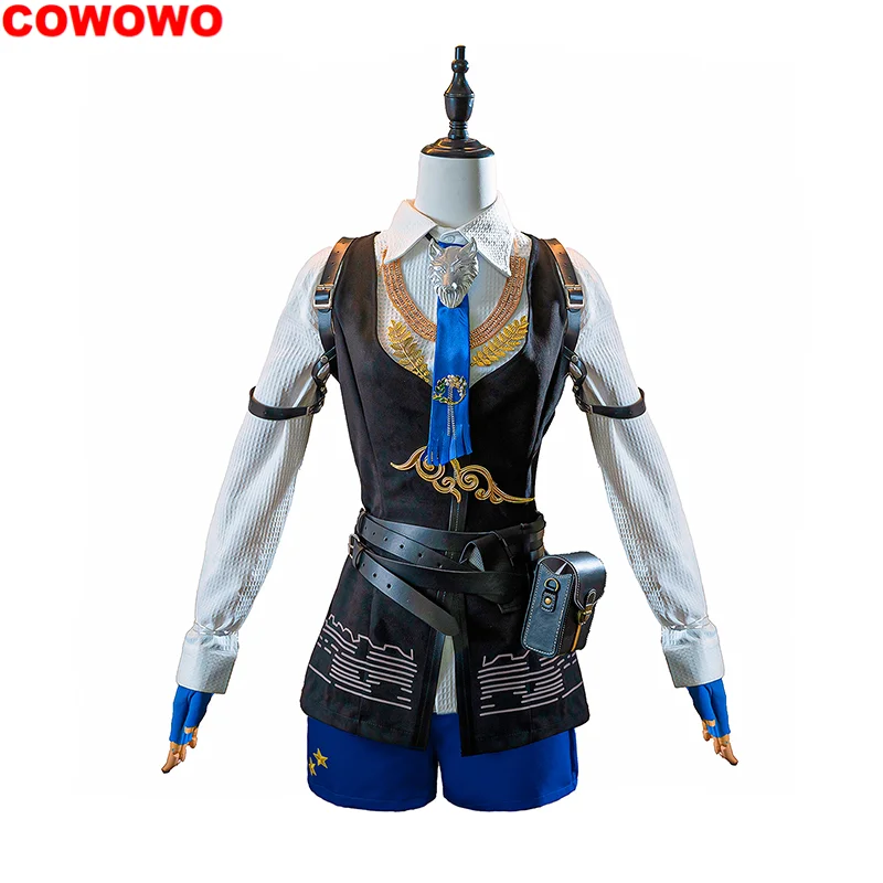 COWOWO Game Arknights Texas the Omertosa Cosplay Costume Women Cute Dress Party Suit Halloween Carnival Uniforms Custom Made