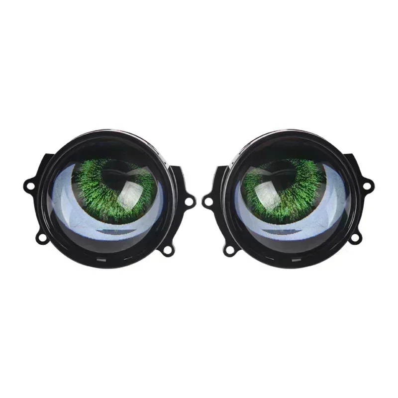 2 uds 7th Devil Eyes lente 3 pulgadas para 12v coche WIFI Control ojos Kits de reequipamiento montaje accesorios de luz de coche