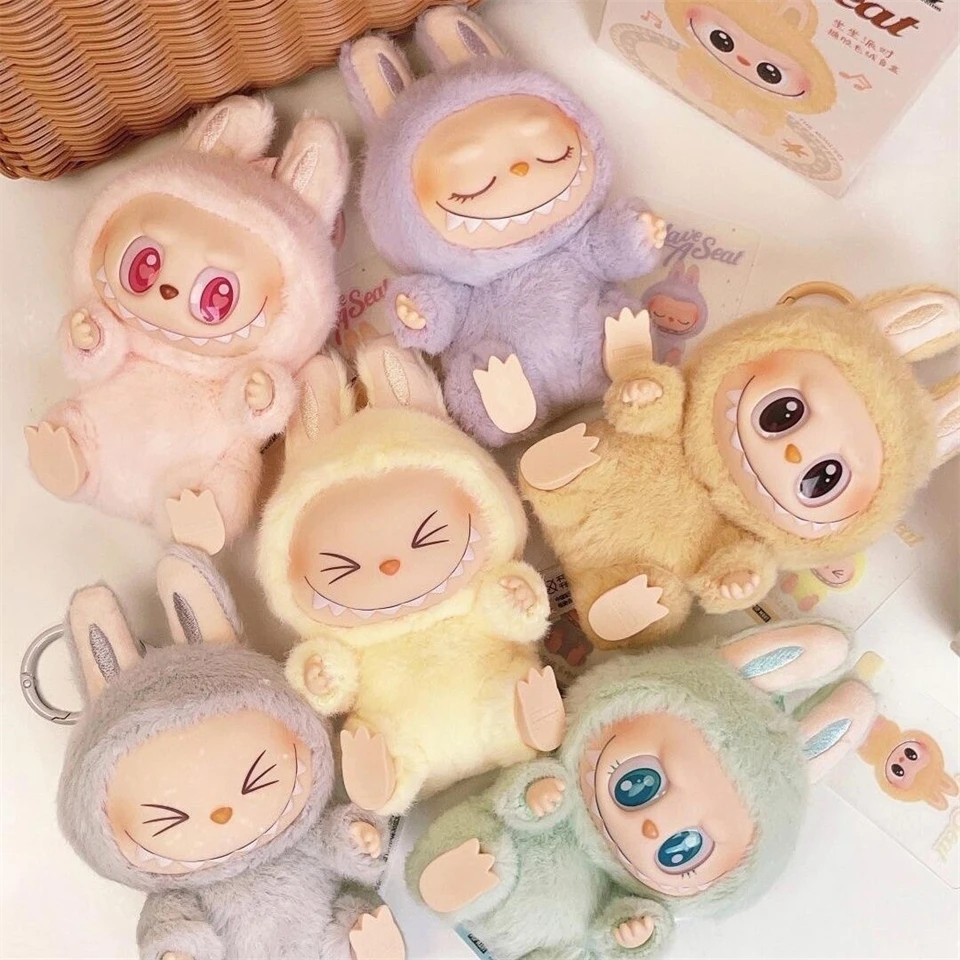 

Hot Trendy LabubuV1-3 Second-Generation Vinyl Figurines Monster Blind Boxes Girls Fashionable Pendants Keychains Christmas Gifts
