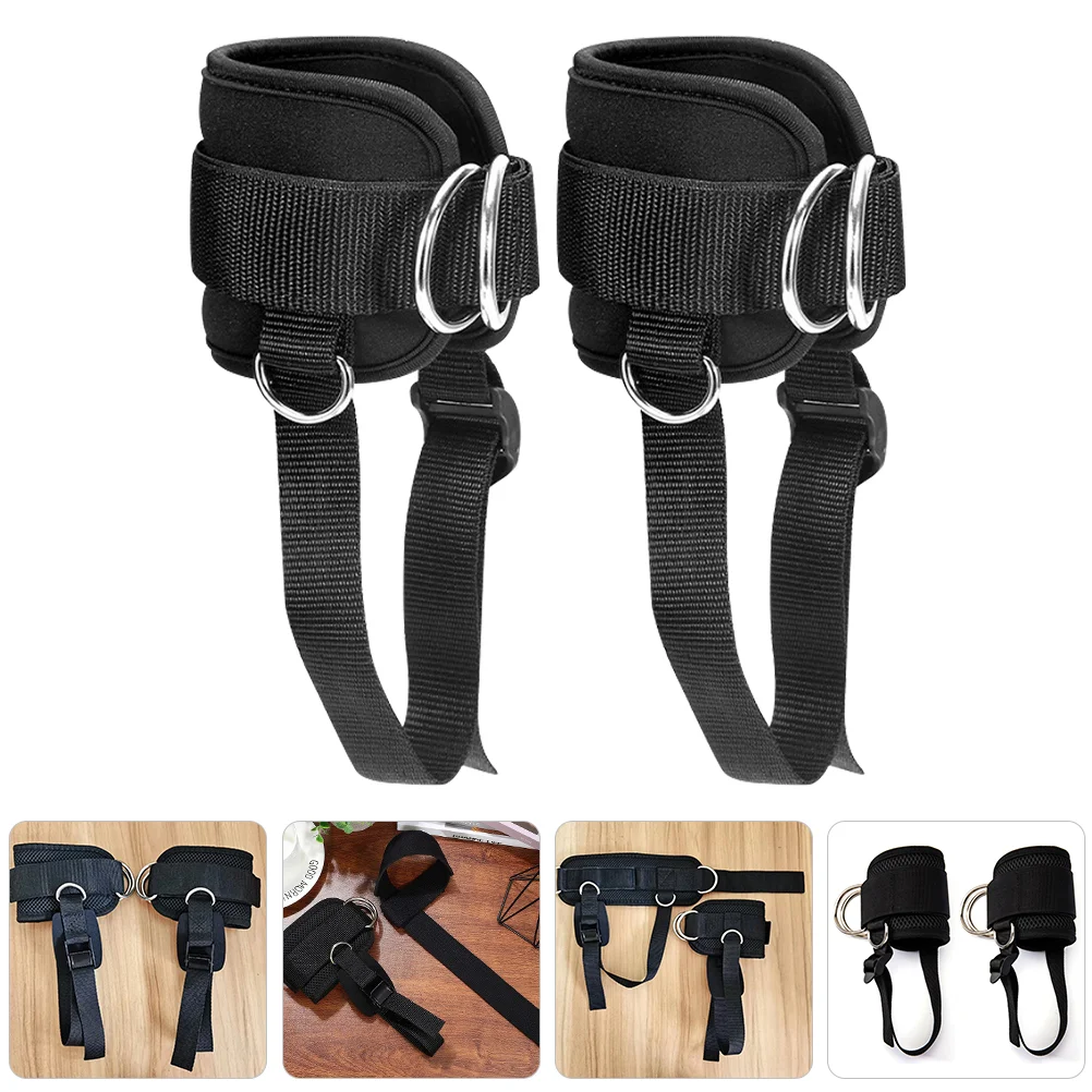 

Pedal-type Ankle Buckle with Four-ring Training Fitness Foot and Protector (black) Accessories Bind Straps Eva Attachment