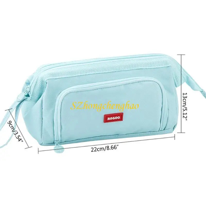 Crayon crayon Pouche à crayon, multifonction à capacité claire crayon papeterie 601d