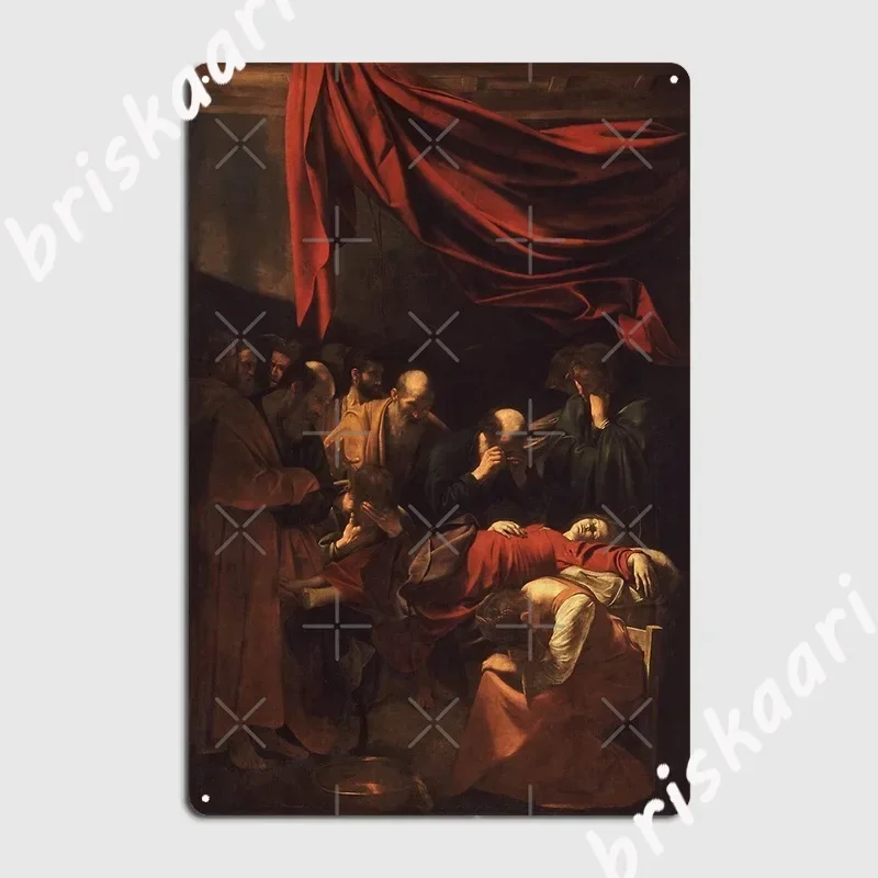 Michelangelo Merisi Da Caravaggio плакат «Смерть девственницы» металлическая табличка с принтом кухонный настенный декор жестяная вывеска плакат