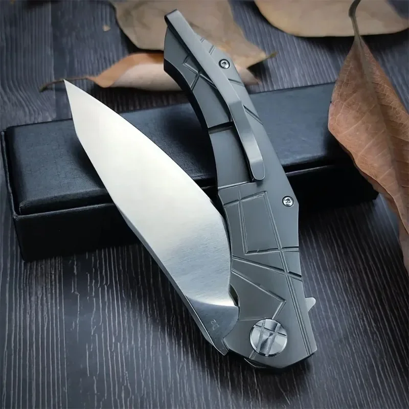 Tactical Folding Pocket Knife D2 Blade 420Steel+G10 Handle Survival Hunting Camping Survival Seld-defense EDC Utility Multitools