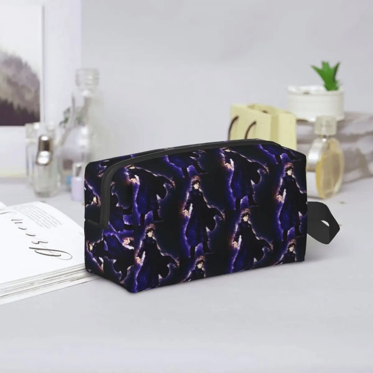 Kirei Kotomine Fate Stay Night Anime Makeup Bag Cosmetic Organizer Storage Dopp Kit Toiletry Cosmetic Bag for Women Beauty