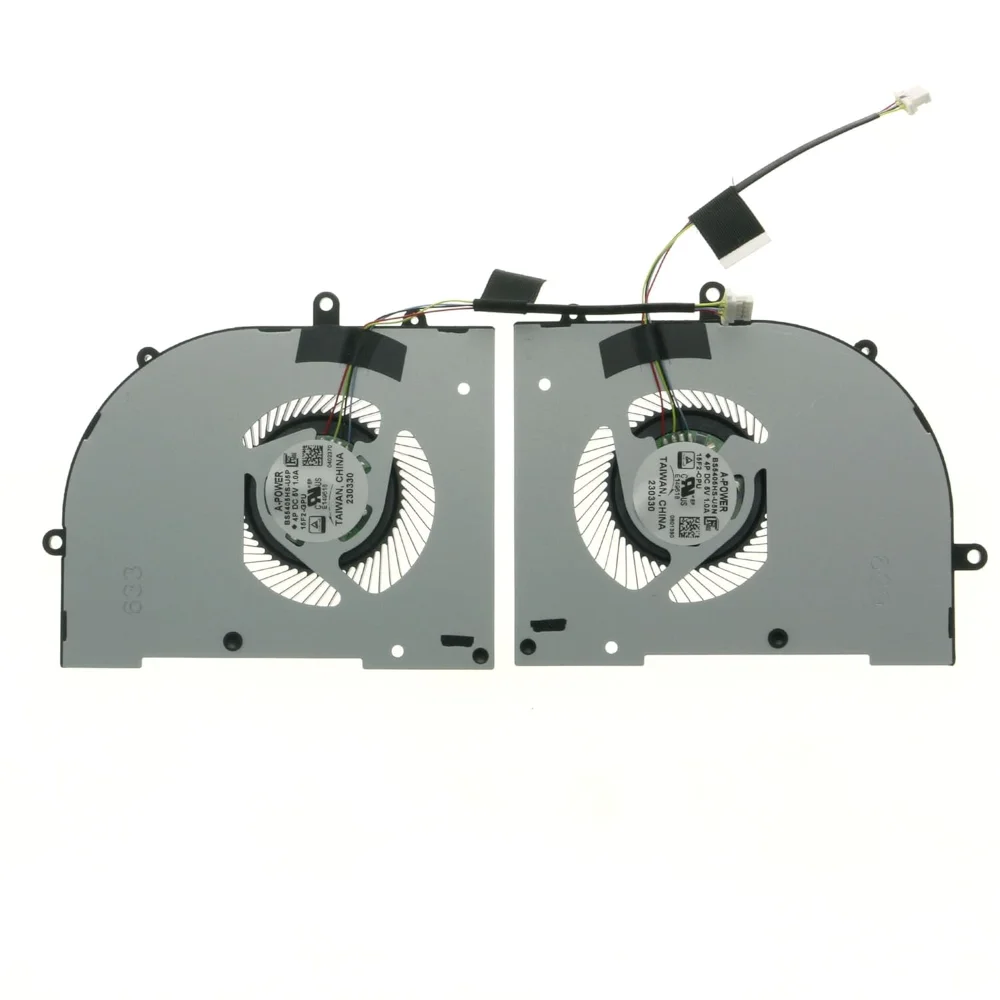 CPU / GPU Cooling Fan for MSI Stealth 16 Studio A13VE A13VF A13VG MS-15F2 BS5405HS-U5N, 15F2-CPU, BS5405HS-U5P, 15F2-GPU 5V 1A