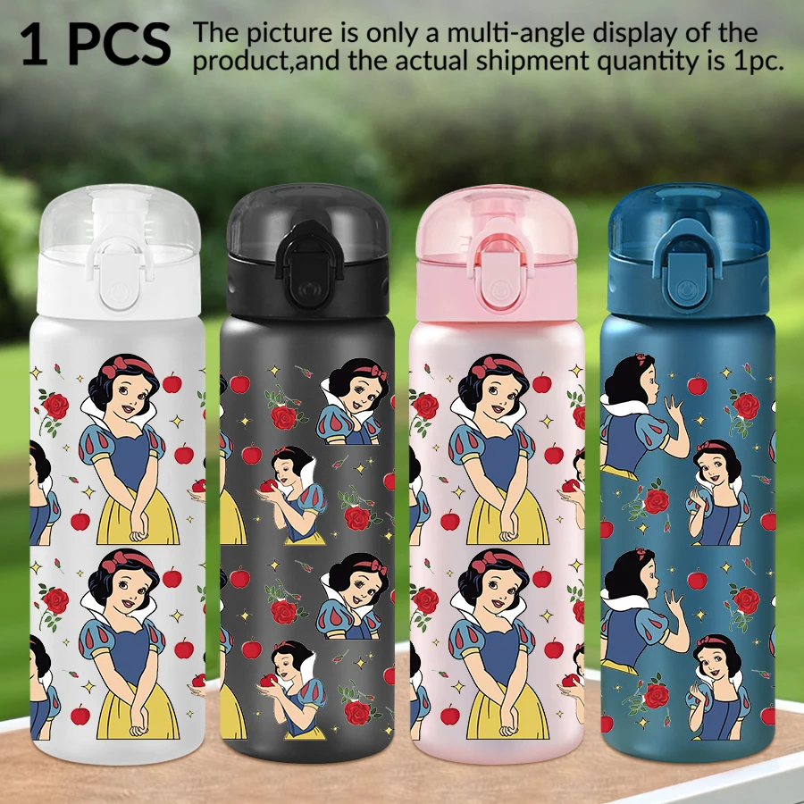 

1Pc Disney, Snow White, Apple, 26oz Plastic Water Bottle Sports Water Cup with Lift Rope Birthday/Back To School Gift