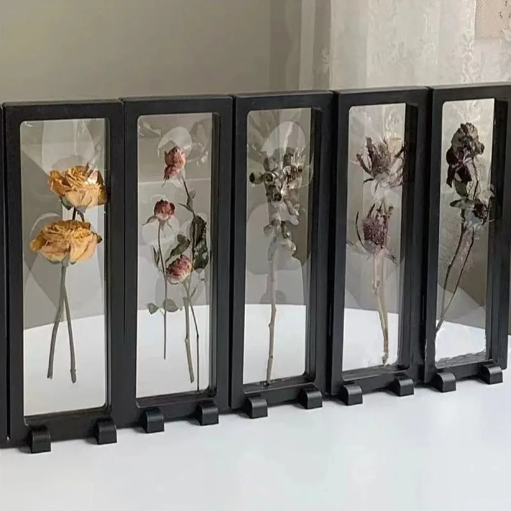 Dried Flower Frame Storage Box Transparent Dried Flower Display Picture Frame Bracelet Jewelry Storage Case Home Wall Decoration