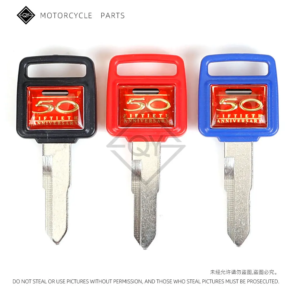 LQYL nueva llave en blanco para motocicleta reemplazar llaves sin cortar para HONDA DIO AF18 AF24 AF27 AF28 AF34 35 ZX52 JULIO 50 Fiftieth Anniversary
