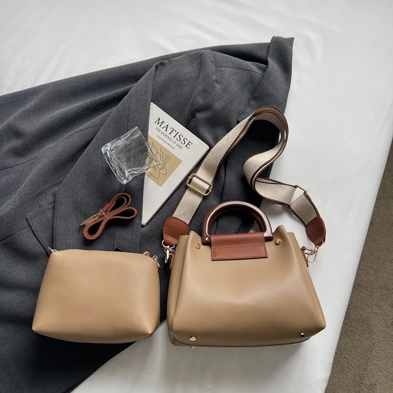 MOODS Exquisite Mini Top-handle Bags For Women 2-IN-1 Shoulder Crossbody Bag Set 2026 Latest Luxury Designer Purses And Handbags