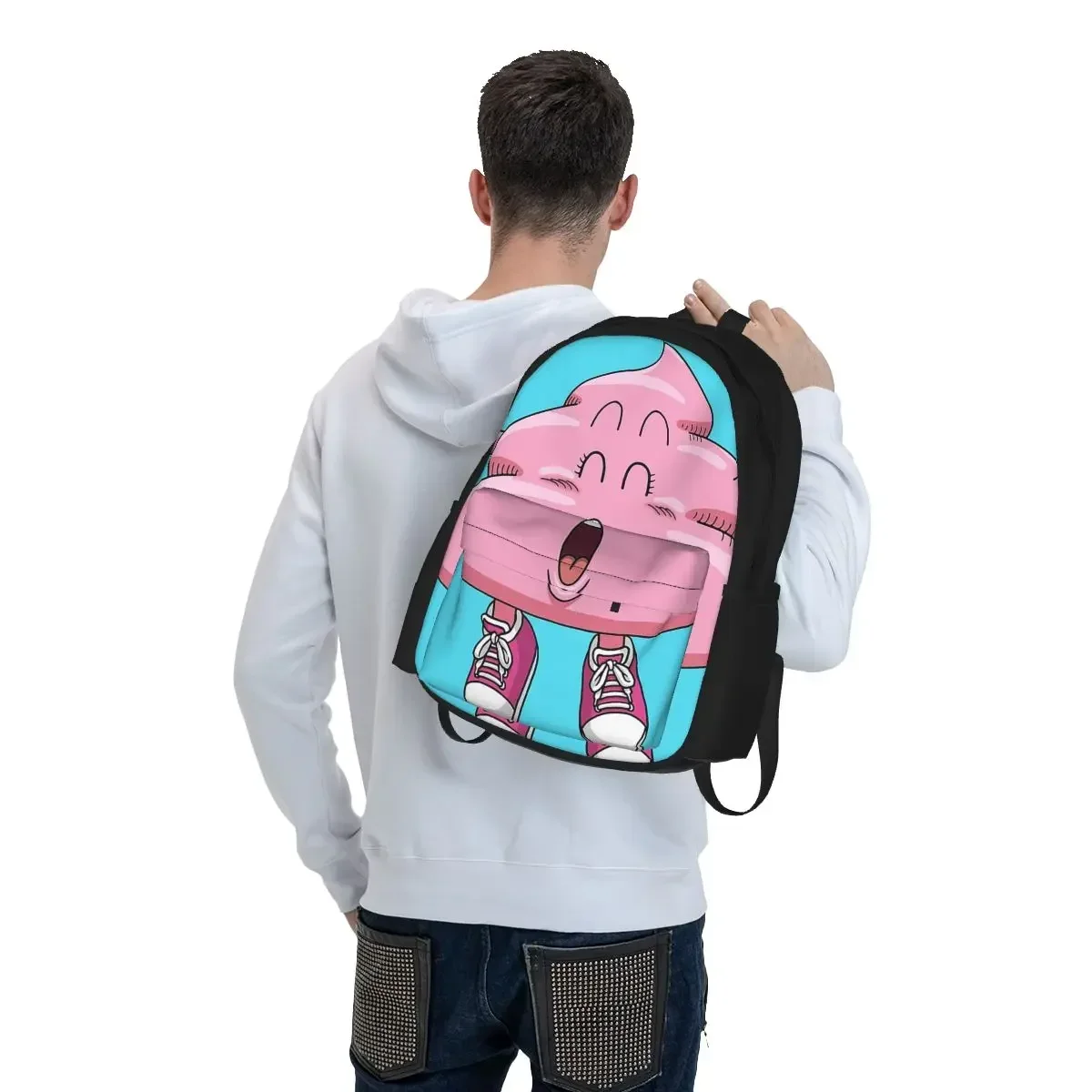 الدكتور Slump Arale الوردي أنبوب حقائب الظهر بنين بنات الكتب الأطفال الحقائب المدرسية الكرتون الاطفال حقيبة الظهر حقيبة سفر حقيبة كتف #5