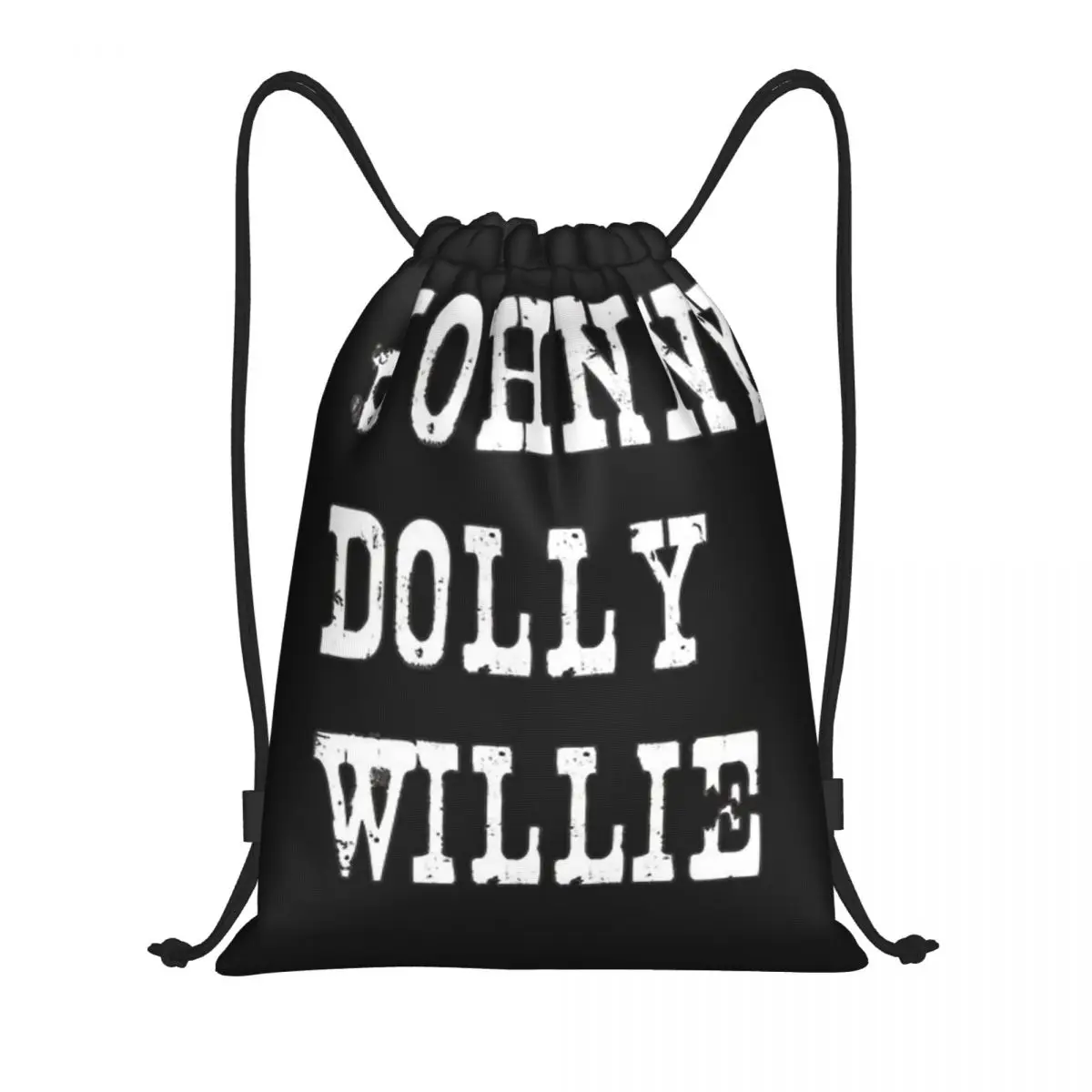 Sac à dos de voyage avec logo personnalisé Johnny,Dolly,Willie, sac à cordon de proximité, sac de rangement pour étudiants, sac d'école, motif personnalisé ꦫ