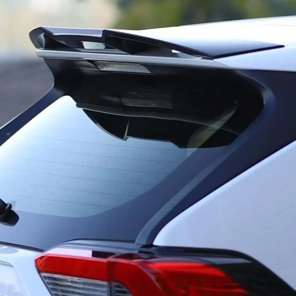 

Black White Carbon Look Painted High Quality ABS Spoiler Wing For 2020 2021 2022 2023 2024 Toyota Rav4 4