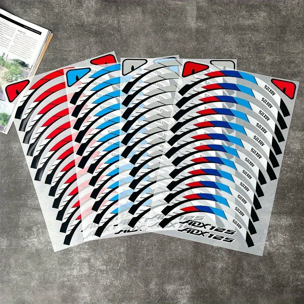 مجموعة واحدة من ملصقات رسومات الدراجات النارية ADX125، رائعة لحقائب الظهر وأجهزة الكمبيوتر المكتبية وصناديق الأدوات وديكور محبي الدراجة"