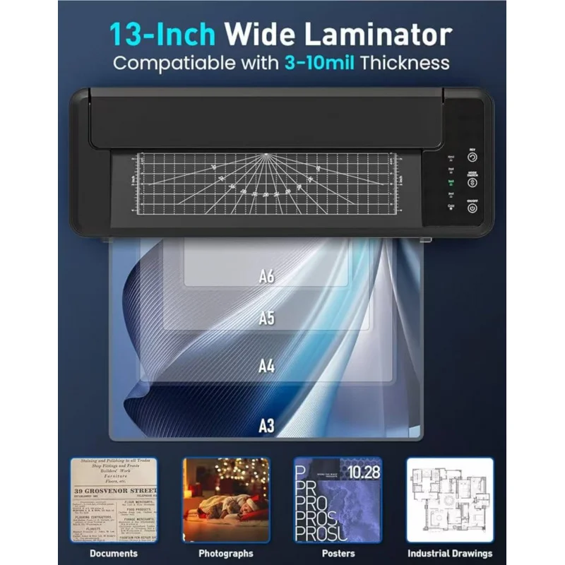 sl6316Fully Automatica3Multifunctional الراقية آلة تغليف الصور آلة الترقق الساخن آلة الترقق الباردة