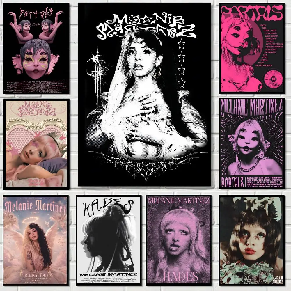 Melanie Martinez Singer Dark Pop Poster Art HD Advanced Aesthetic Printing Paper Wall Art for Living Room Home Decor