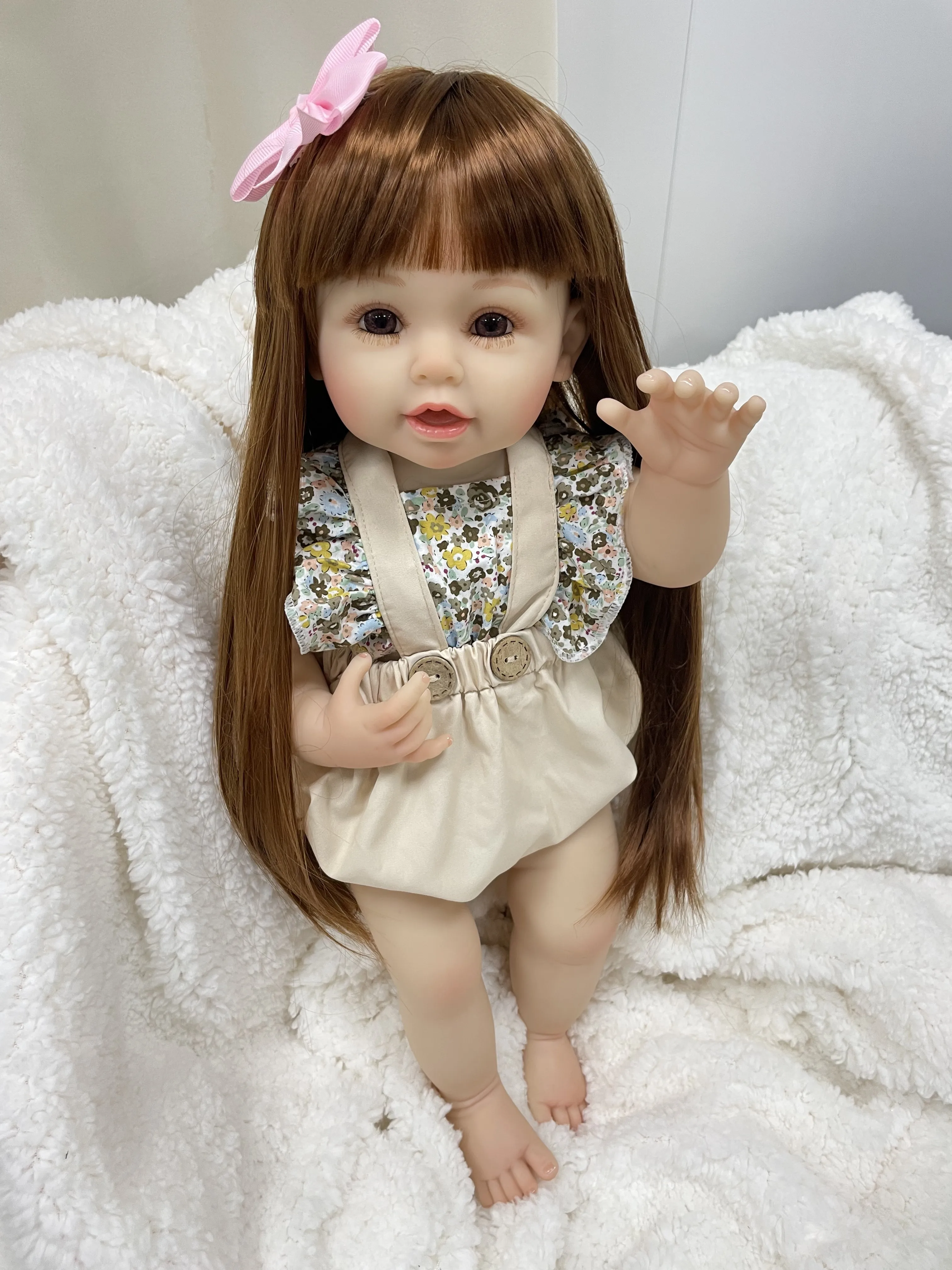 Cokela Hot Sale 55CM Baby Dolls Reborn Lifelike Toddler Dolls Silicon Reborn Baby Doll Cute