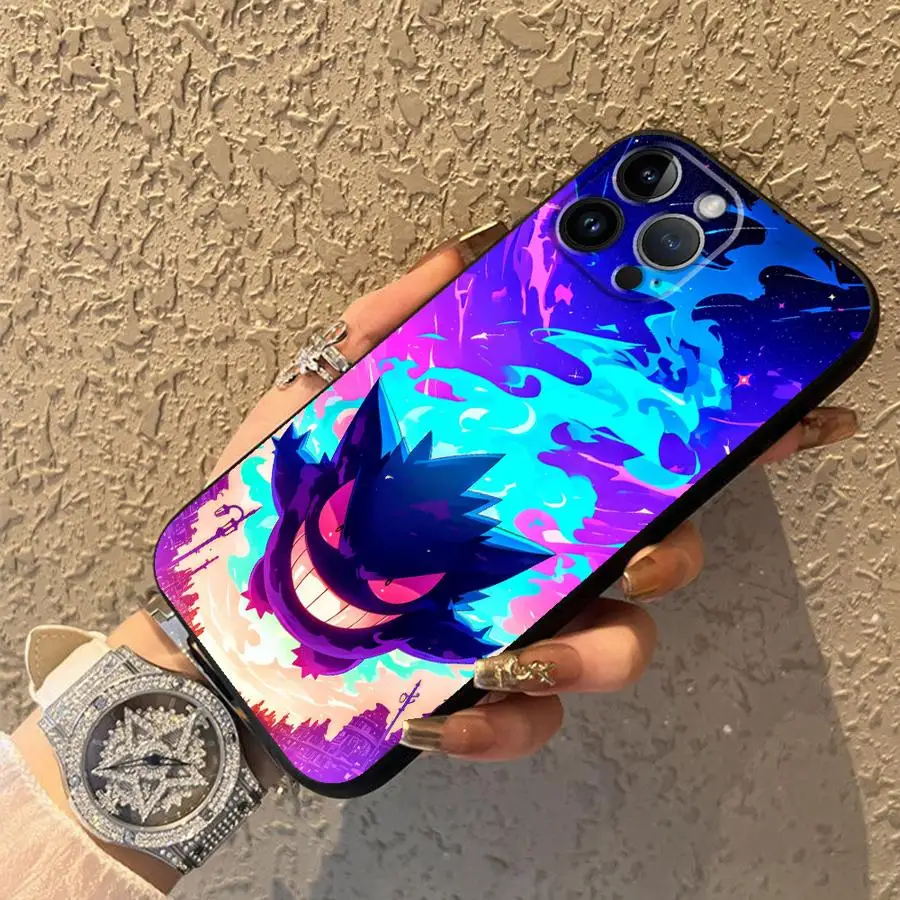 Funda Phone Cover Phone Case for Apple iPhone XR XS MAX 15 Pro 7 8 13 17 Pro Max 12 16 14 11 Air Gengar Pokemon Cool view 5