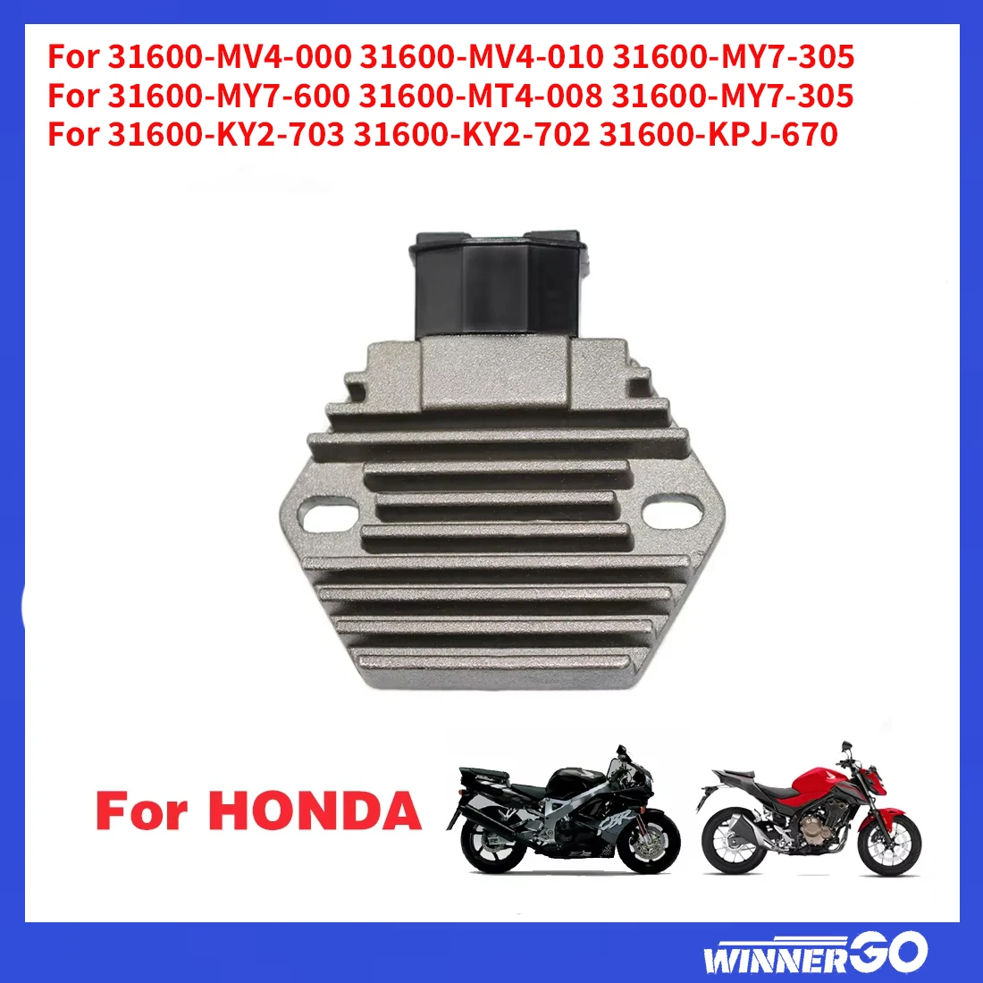 

Motorcycle Voltage Regulator Rectifier FOR Honda CB250 400 CBR 250 400 CT250 VT250 NSR250 MC18 MC21 MC28 RVF400 NSS255 PC800