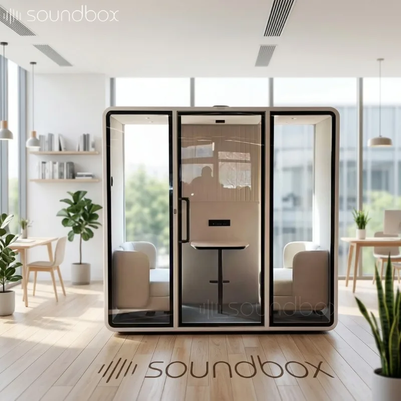 Custom Soundproof Work Booth Office Pod Acoustic Private Cabin Home Office Meeting Room Noise Reduction Unit Device