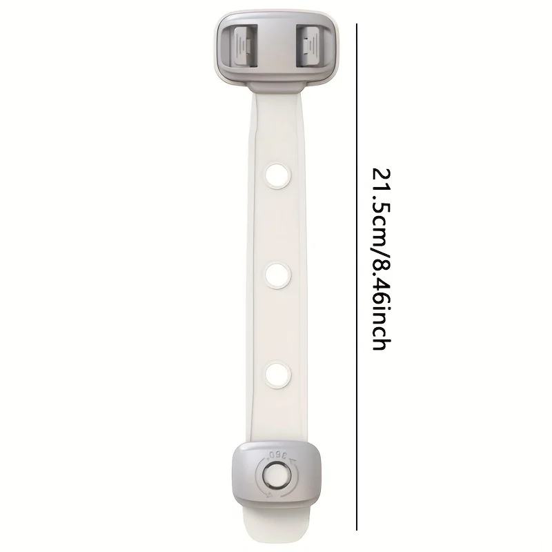 Dual Button Child Safety Lock Plastic Anti-Pinching Hand Children Safety Drawer Lock Multifunctional DIY Cabinet Drawer Locks