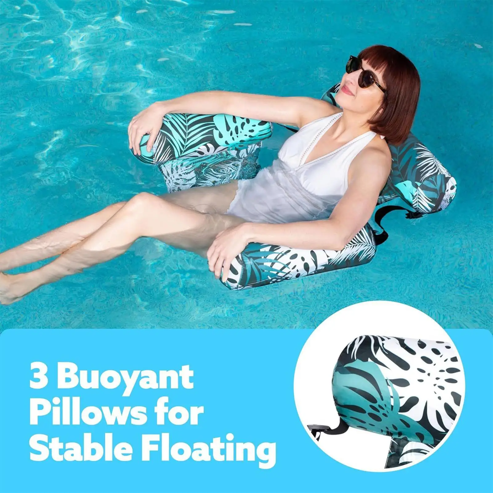 Piscina flutua adulto jangadas de piscina infláveis para adultos espreguiçadeira rede de água brinquedos ao ar livre flutuante para rio praia bronzeamento férias
