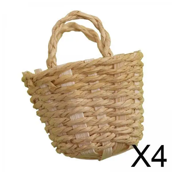 

Корзина для хранения для кукольного домика, бумажный мини-набор для кухни, миниатюрная мебель в масштабе 1:12 для декора кукольного домика