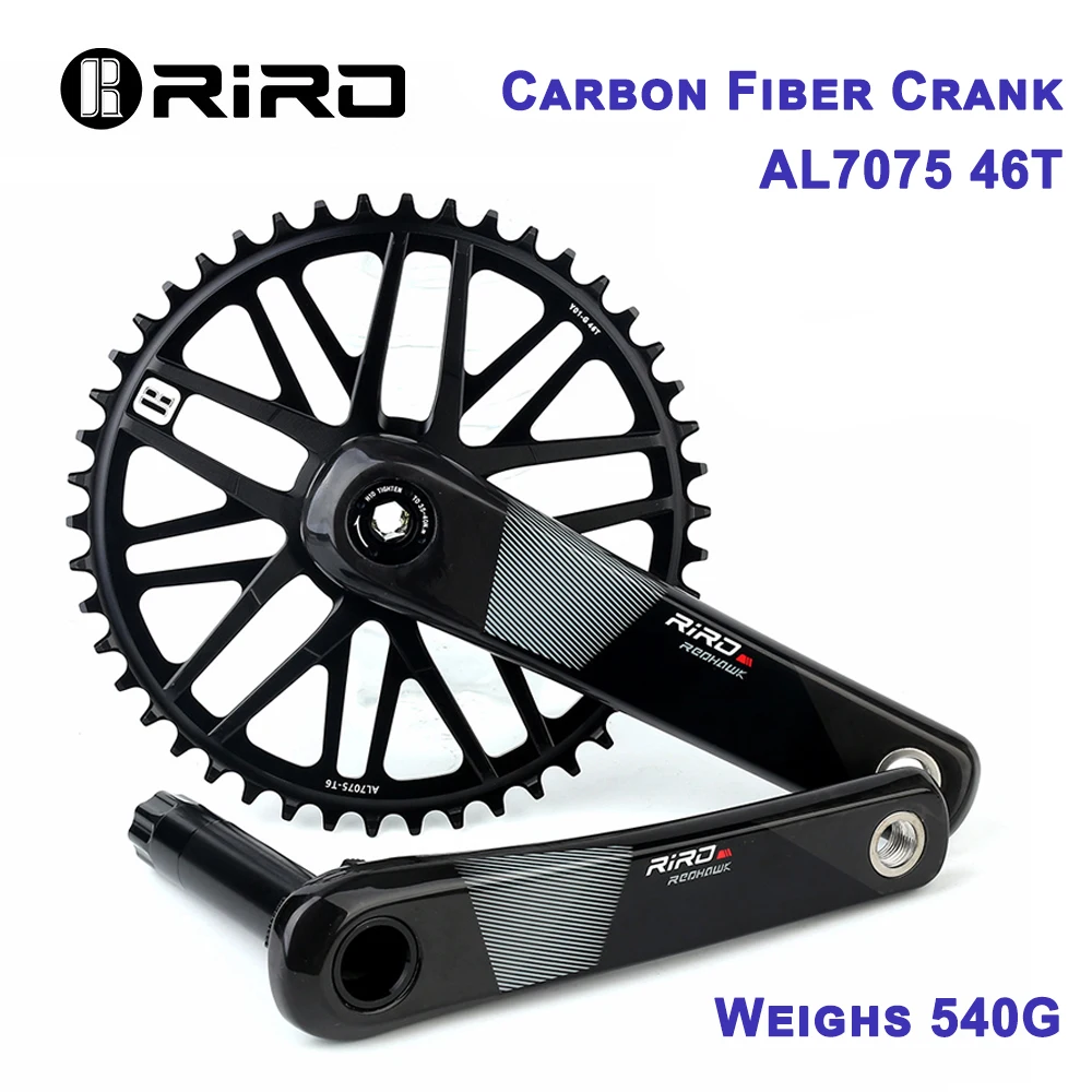 RIRO Red Hawk Carbon Crank 170mm | Road Bike & Folding Bike | 3
