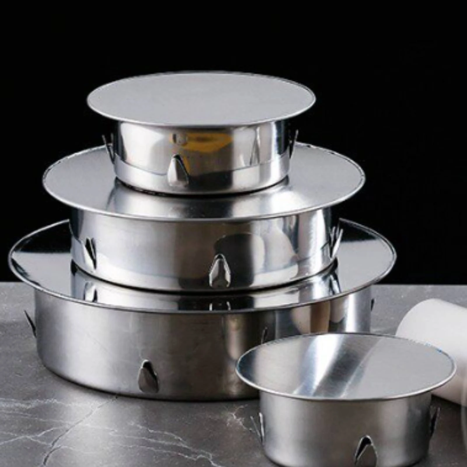 304 Stainless Steel Anti-bouchon Flat Top Drain Plug Smooth Locking Tab Cap Insert for Drain Pipe Opening