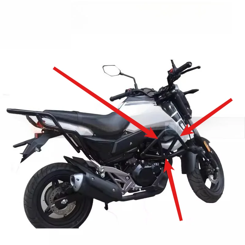 Motorcycle Modified Bumper Competitive Bumpe Front Guard Anti-fall Bar Suitable for ST Baboon
