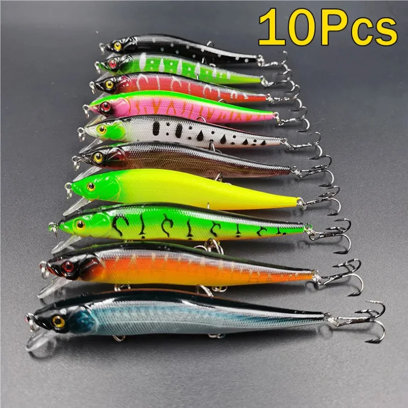 

Fishing Lure 11.5cm/14g Artificial Bionic Swing Hard Bait Tackle 3D Eyes Hook Wobbler Carp Fishing Pesca for Bass Pike 5/10Pcs