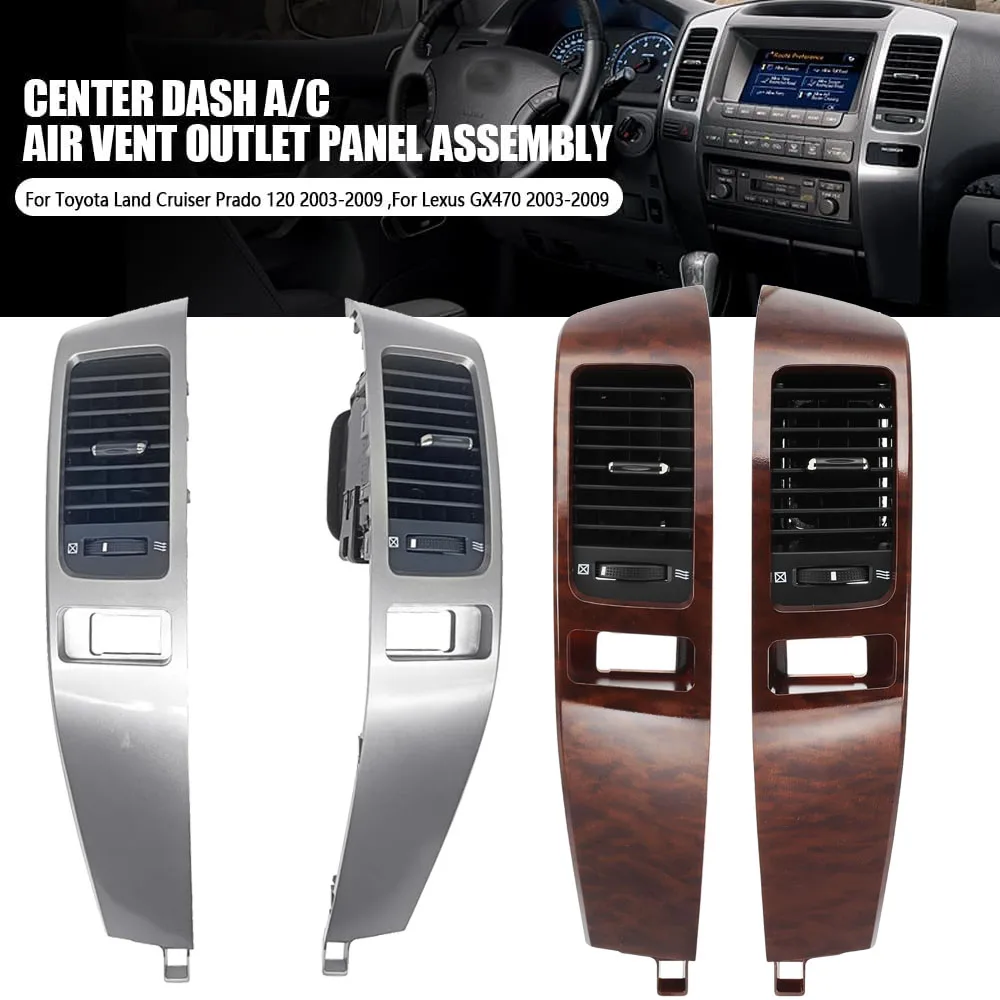 

Центральная решетка воздуховода кондиционера для Toyota Land Cruiser Prado J120 2003-2009 и Lexus GX470, замена панели воздуховода кондиционера