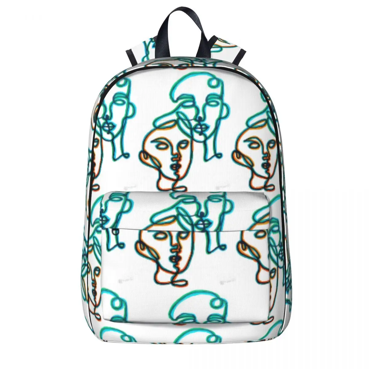 

Abstract Faces Backpacks Large Capacity Student Book bag Shoulder Bag Laptop Rucksack Casual Children School Bag