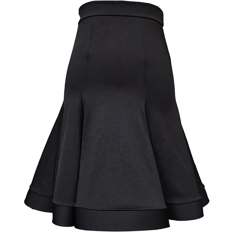 Women Latin Dance Skirts Ballroom Rumba Samba Tassels Dancewear Adult Training Stage Performance Fishbone Skirt Costumes