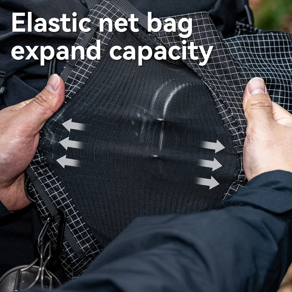 Outdoor Backpack Expansion Pouch Detachable External Storage Bag Hiking Rucksack Extension Utility Pack for Mountaineering Gear