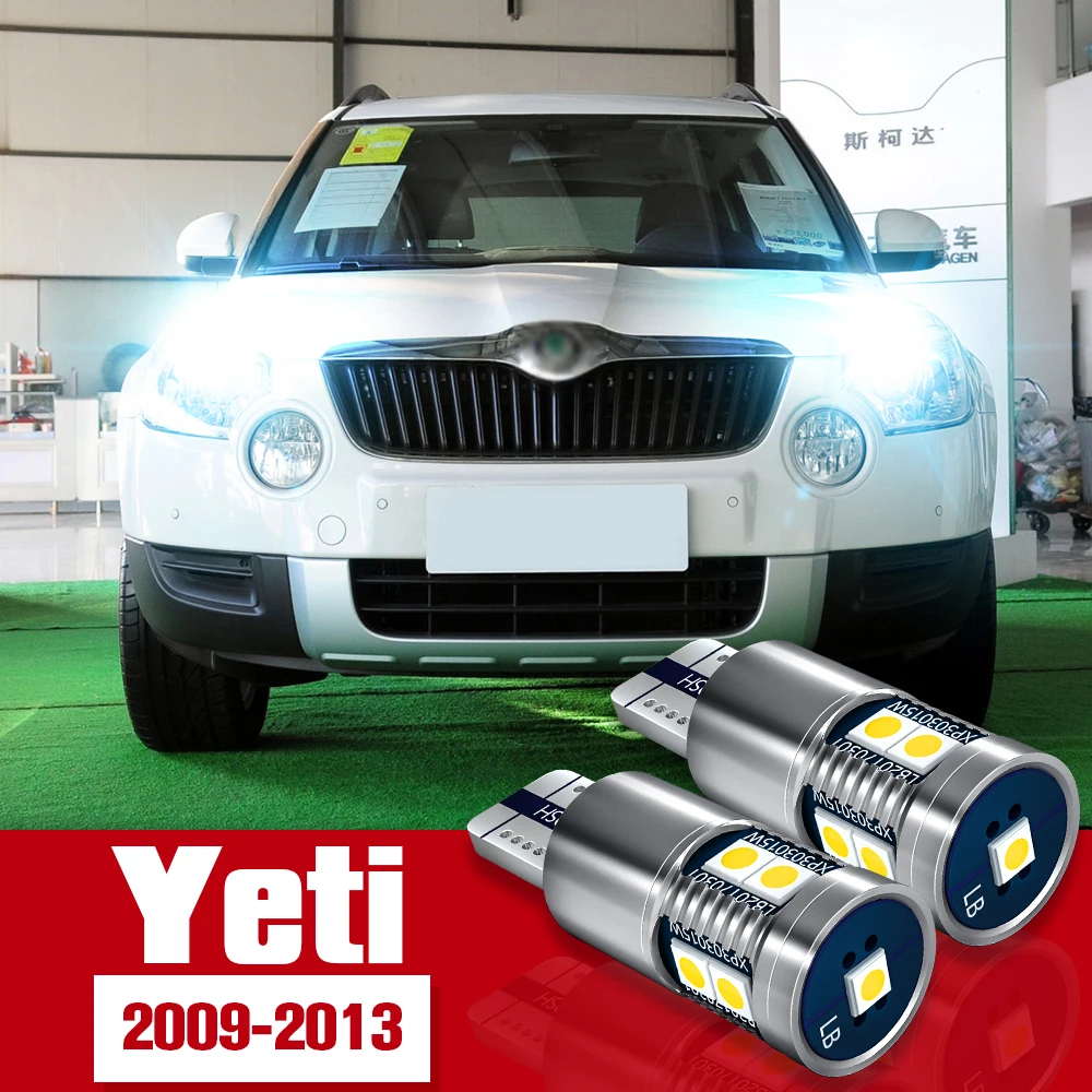 2pcs LED อุปกรณ์เสริมที่จอดรถหลอดไฟ Clearance สําหรับ Skoda Yeti 2009 2010 2011 2012 2013