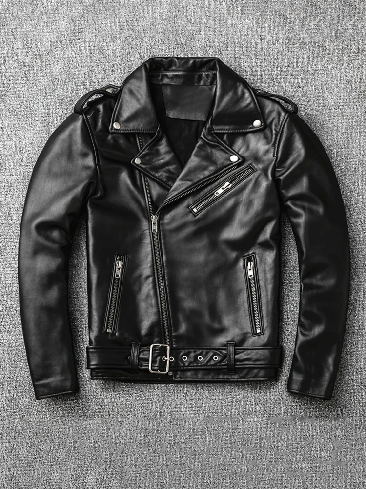 Mauroicardi Spring Autumn Cool Short Black Pu Leather Moto & Biker Jacket Men Zipper Luxury Designer Clothes 2026