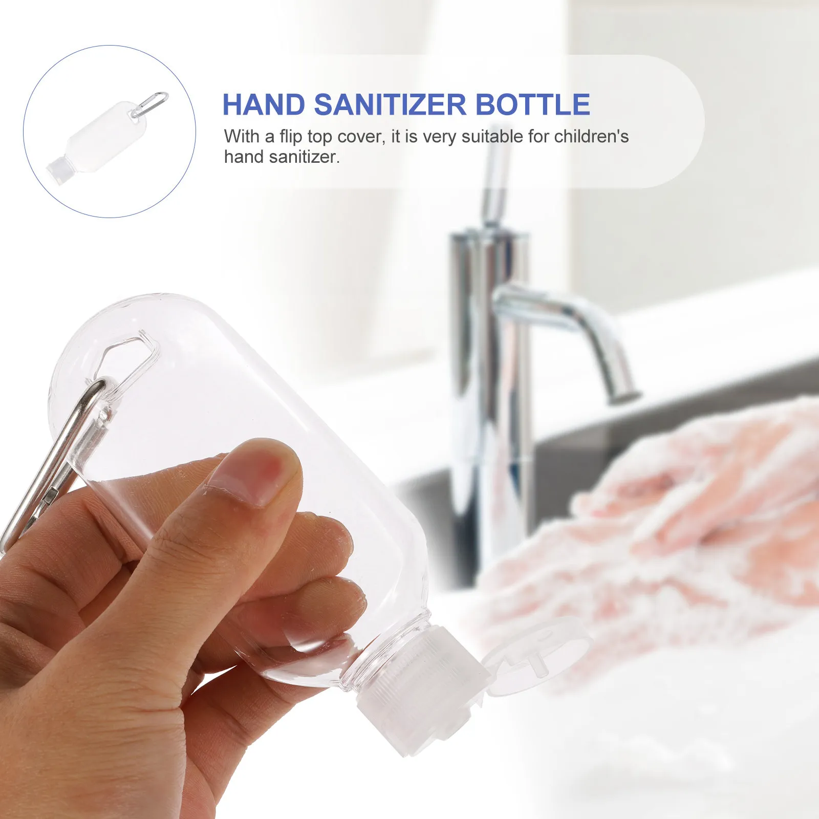 

Набор из 15 многоразовых дорожных флаконов по 50 мл: герметичные портативные емкости для шампуня, геля для душа, очищающего средства для лица, жидкости для рук