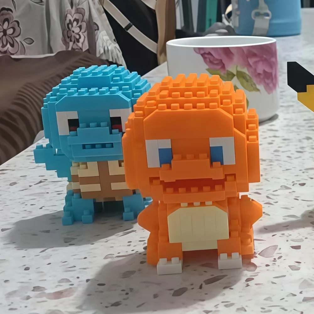 Pokemon Building Blocks Set Nanoblock Gengar Jigglypuff Micro Bricks Building Toy for Kids Brain Development Gift Idea Birthday