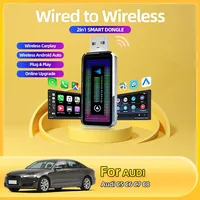 New 2in1 Mini CarPlay Box Wired To Wireless CarPlay&Android Auto Smart box Bluetooth WiFi Connect Plug&Play For Audi C5 C6 C7 C8