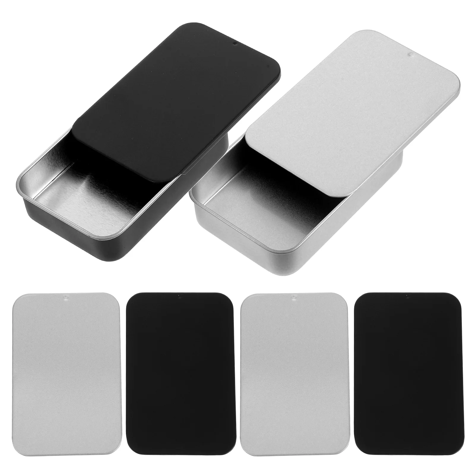 

6pcs Business Card Holder Aluminum Case for Cards ID Storage Organizer Portable Credit Credit Card Box Box